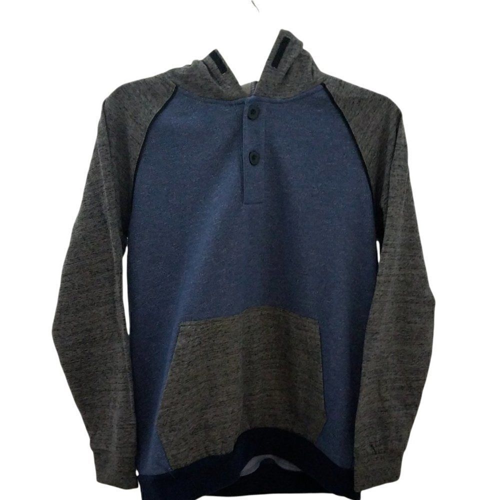 Univibe Boys XL Hoodie Blue Gray Long Sleeve Pullover Back to School